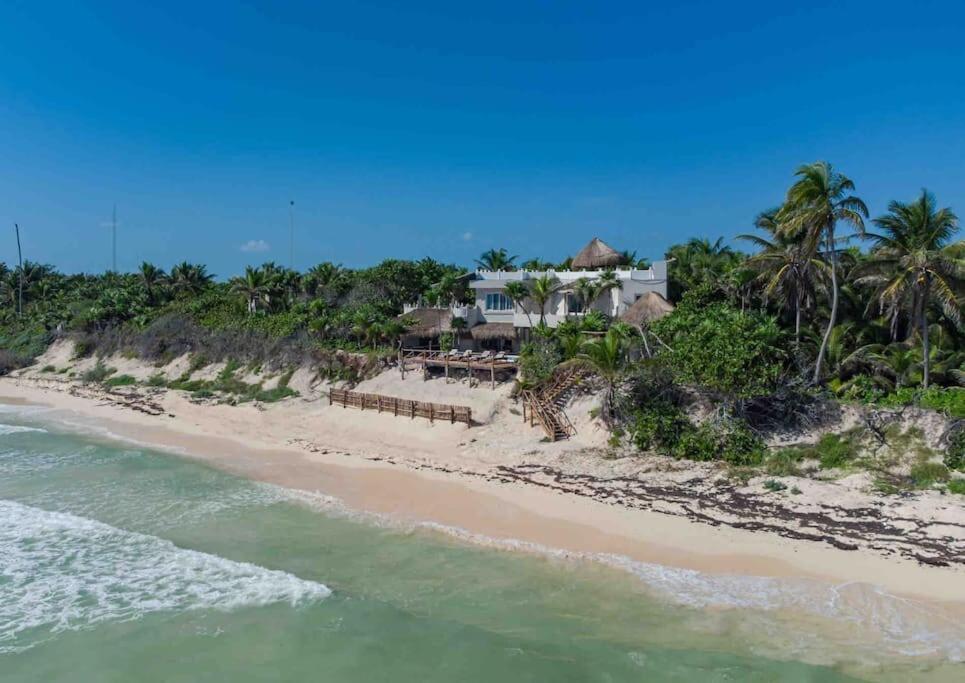 Luxury 5-Br Beachfront Home In Tulum Casa Sofia Gato Eksteriør billede