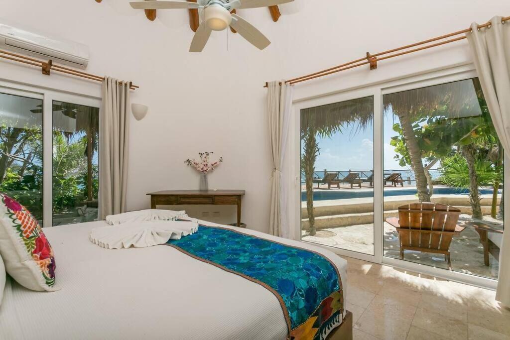Luxury 5-Br Beachfront Home In Tulum Casa Sofia Gato Eksteriør billede