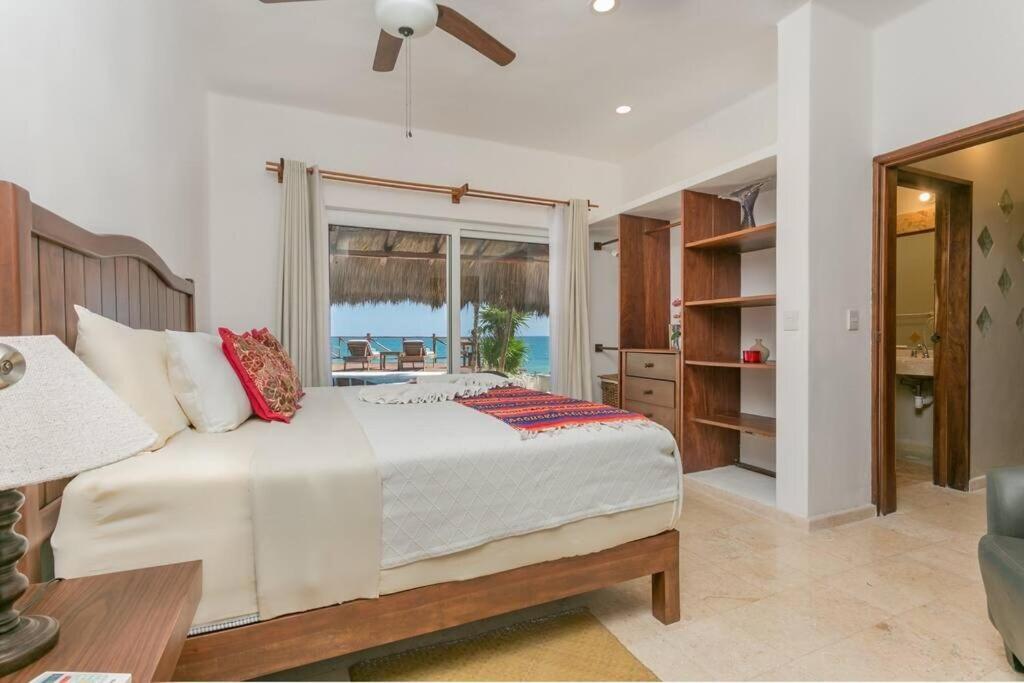 Luxury 5-Br Beachfront Home In Tulum Casa Sofia Gato Eksteriør billede