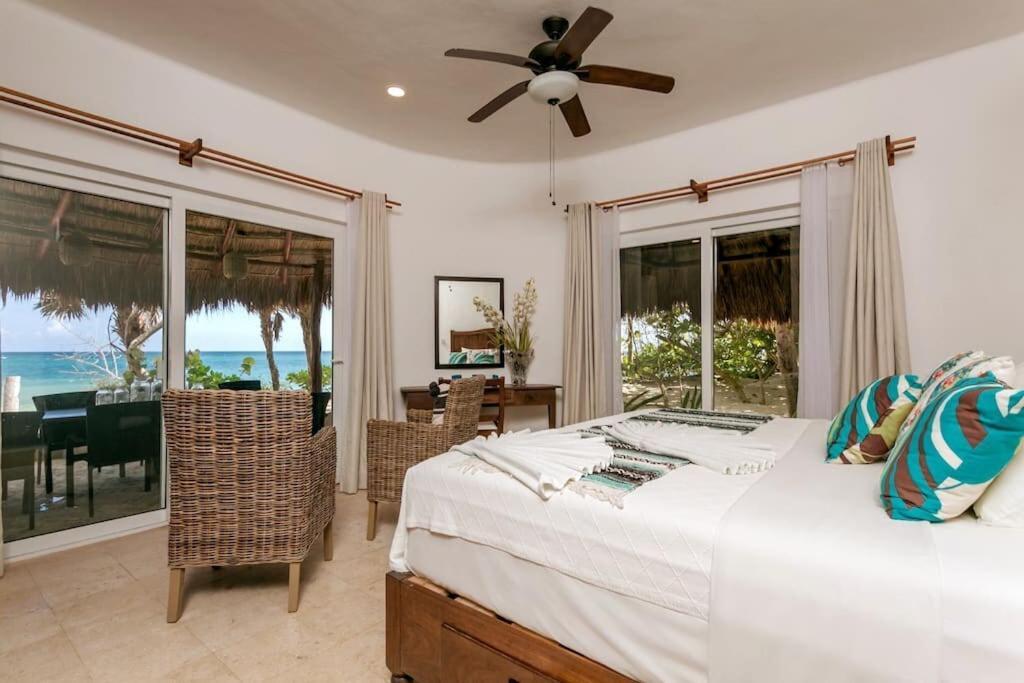Luxury 5-Br Beachfront Home In Tulum Casa Sofia Gato Eksteriør billede
