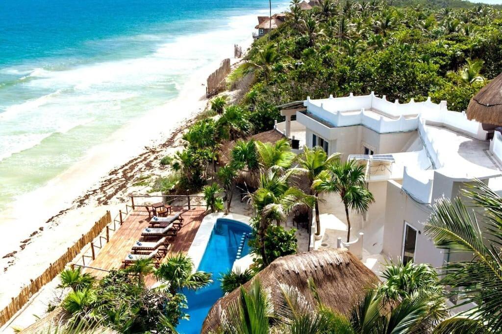 Luxury 5-Br Beachfront Home In Tulum Casa Sofia Gato Eksteriør billede