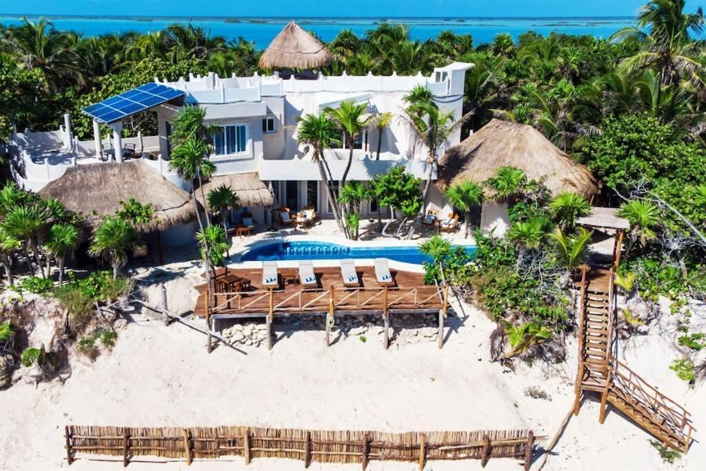 Luxury 5-Br Beachfront Home In Tulum Casa Sofia Gato Eksteriør billede